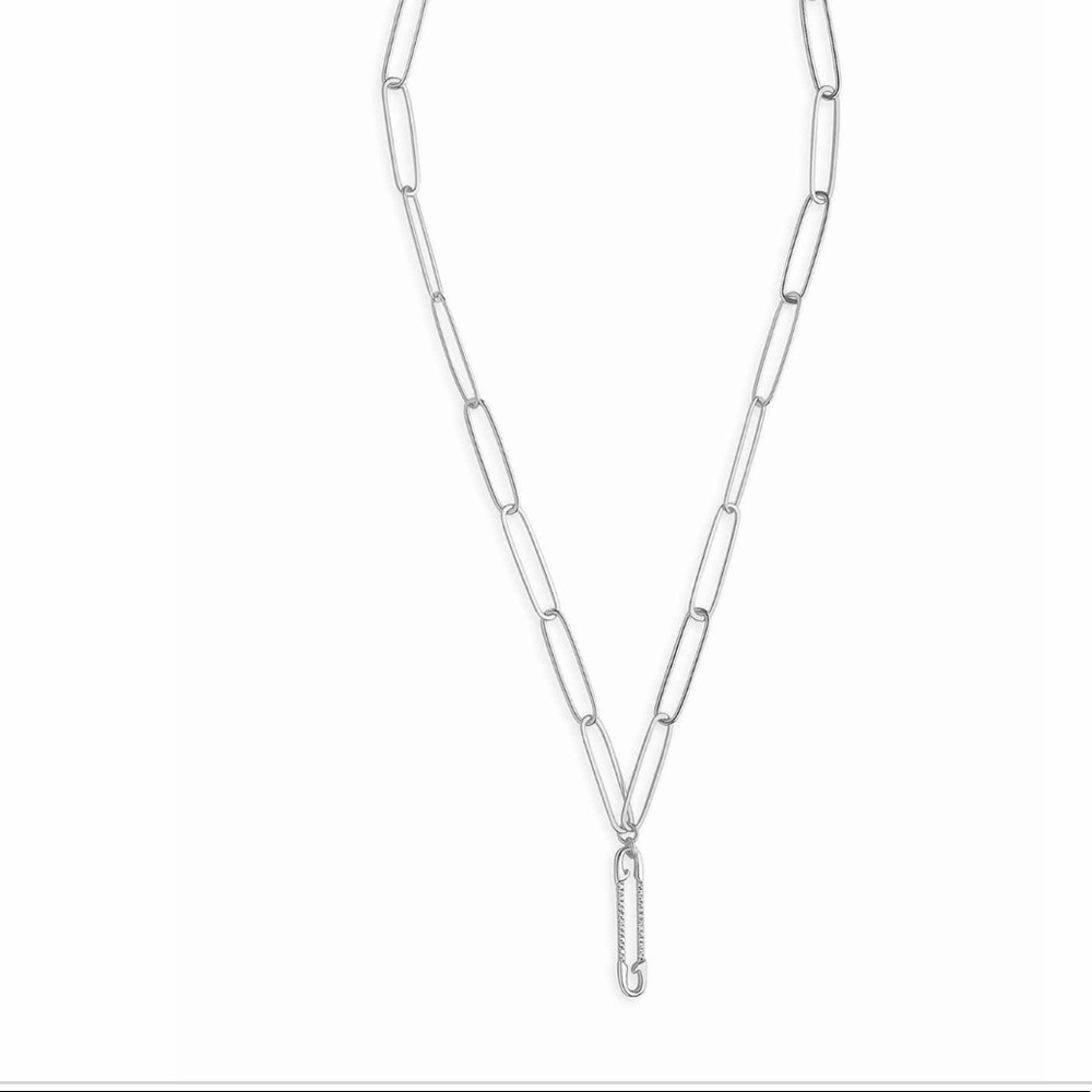 Safety Pin link necklace
